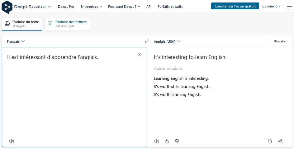 traducteur anglais Deepl
