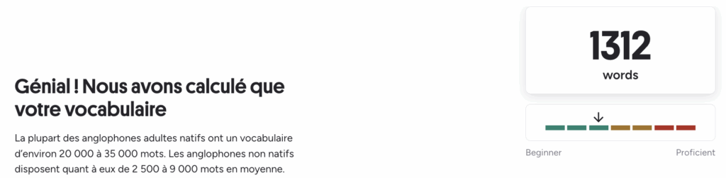 Test de niveau d'anglais 3