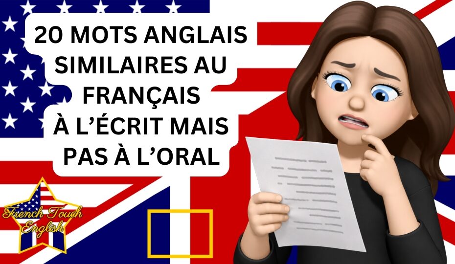 20 mots anglais similaires au français à l’écrit mais pas à l'oral